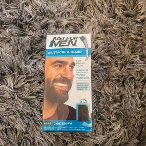 Just for Men mustache and beard brush in color dark brown 3 of them